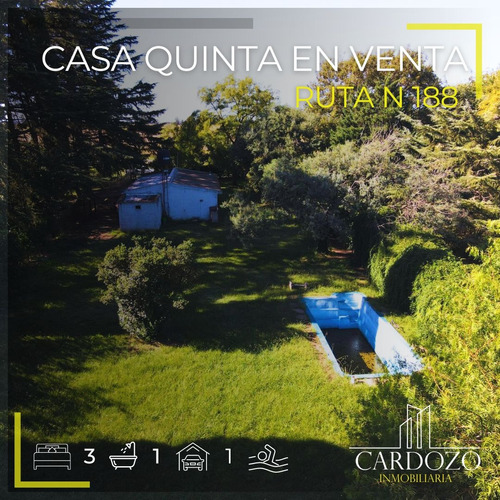 Casa Quinta Con Pileta En Venta 2000 M2 Junin Pcia Bs As Ruta 188 Oportunidad