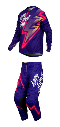 Conjunto Asw, Calça + Camisa Motocross Trilha