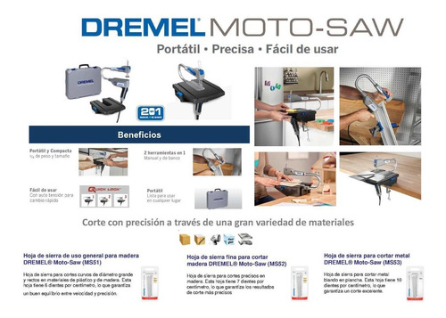 Sierra Caladora Dremel(moto Saw) 2 En 1 (f013ms20aa)