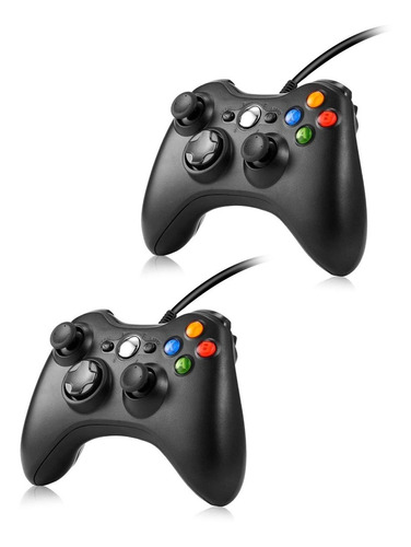 2 Joystick Control Xbox 360 Gamepad Mando Pc Usb