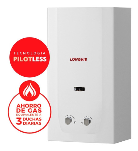 Calefon Longvie Cn514ss 14l Automatico, Gas Natural