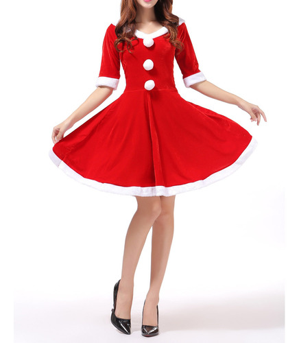 Vestido Navideño Para Mujer, Lindo L90, Dulce Personaje, One