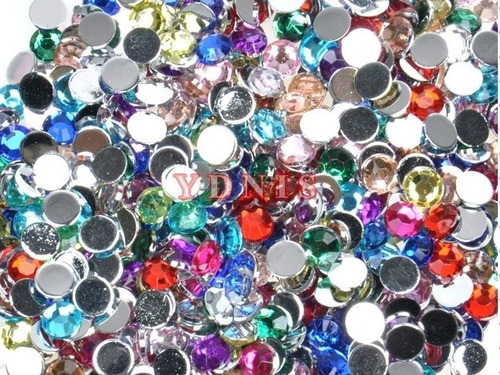 50 Strass Colores Maquillaje Artistico 2,3,4,5 Mm  Ydnis