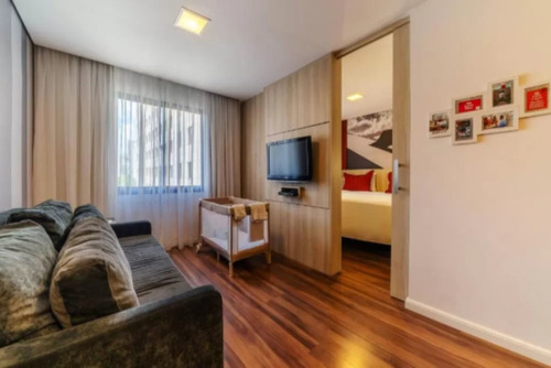 Imagem 3 de 15 de Flat Em Moema No Pool Para Investimento - Sf24780