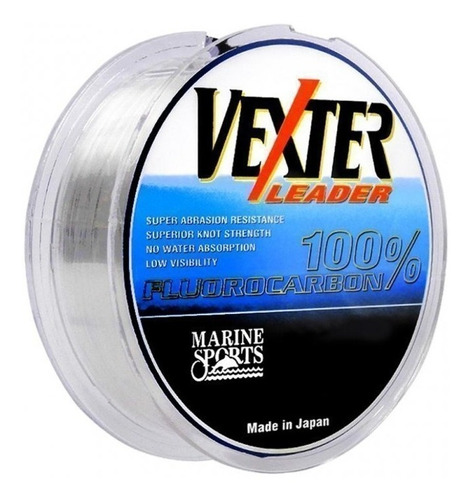 Leader 100% Fluocarbon Vexter 0,31mm 12,5lbs 5,7kg 50 Metros