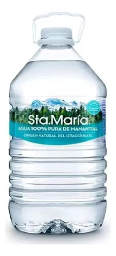 Agua De Manantial Sta. María Botella 4 Pzs 4l