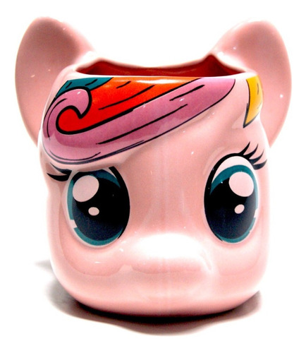 Taza Cerámica Pony Rosa Acabajo Deco