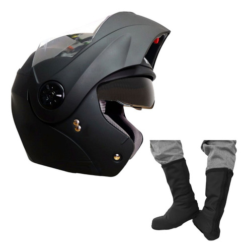 Cascos Abatible Ich Certificado Botas Latex Motociclista