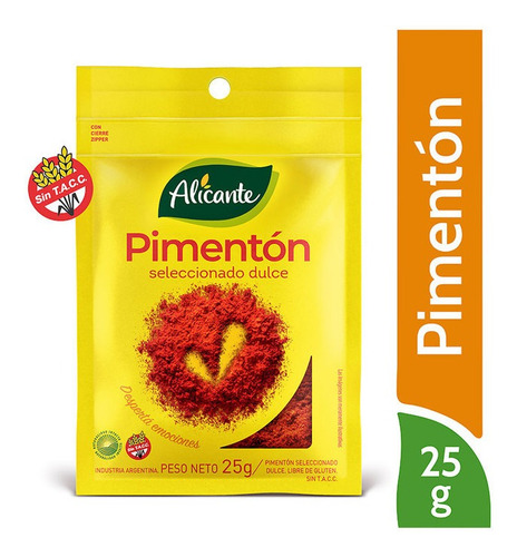 Alicante Pimenton Dulce Seleccionado X 25 Gr