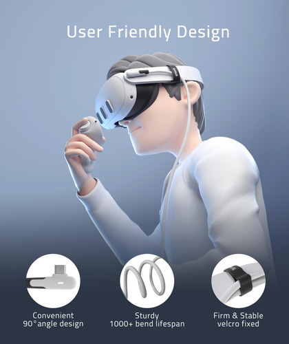 Cabo De Ligação Syntech 5m Compatível Com Meta/oculus Quest