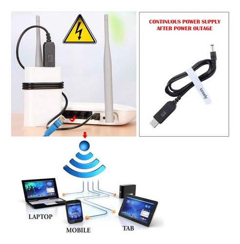 Cable Usb 5v A 12v Plug