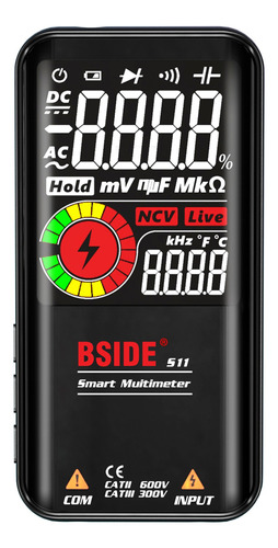 Voltímetro Datos Inteligentes Bside Digital Hold 9999 Ncv