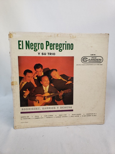 El Negro Peregrino Y Su Trio Disco Lp Vinilo Acetato 