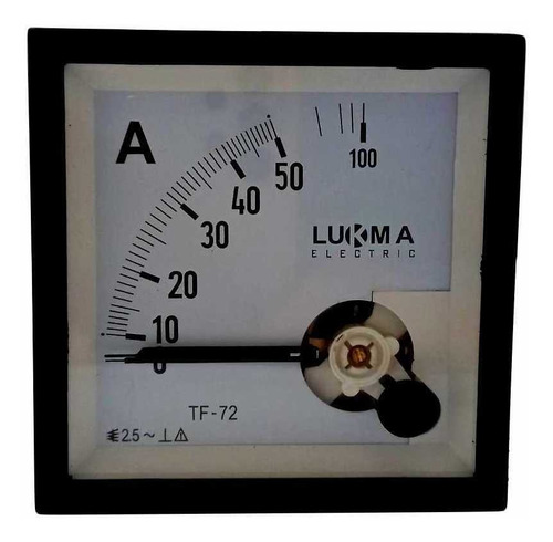 Amperímetro Analógico Medição Direta Lk-a72 50a Lukma
