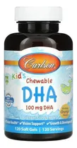 Comprar Carlson Labs Kid's Dha 100 Mg, 120 Cápsulas Masticables Sabor Explosion De Naranja