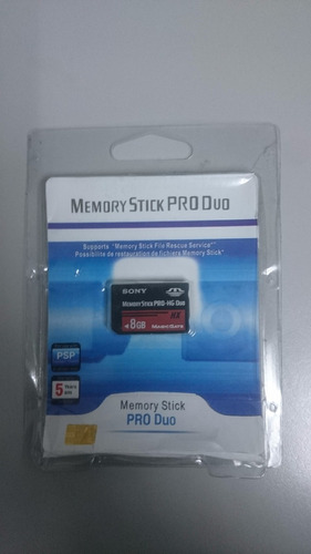 Memory Stick De 8gb Pro-duo Sony Nueva