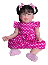 Comprar Boneca Bebê Reborn Menina Realista Com Chupeta E Mamadeira