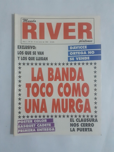Mundo Riverplatense 30 River 0 San Lorenzo 1,poster Basquet