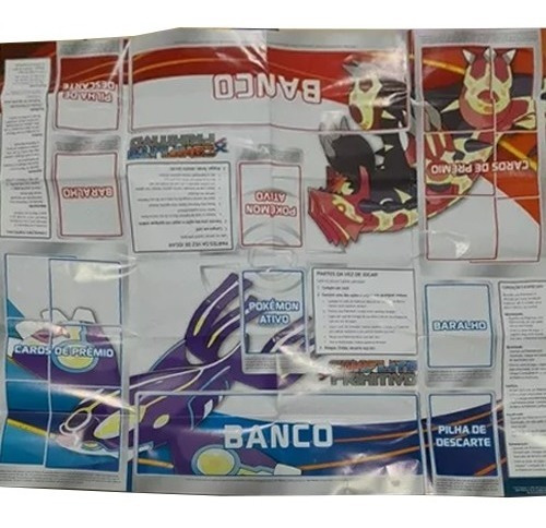 Playmat Pokémon Groudon E Kyogre Conflito Primitivo Original