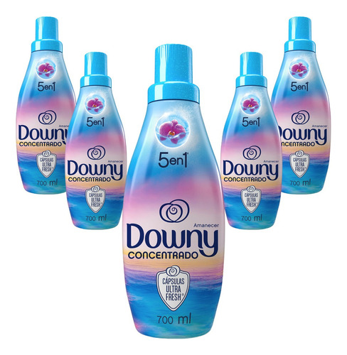 5 Pack Downy Suavizante De Ropa 700 Ml