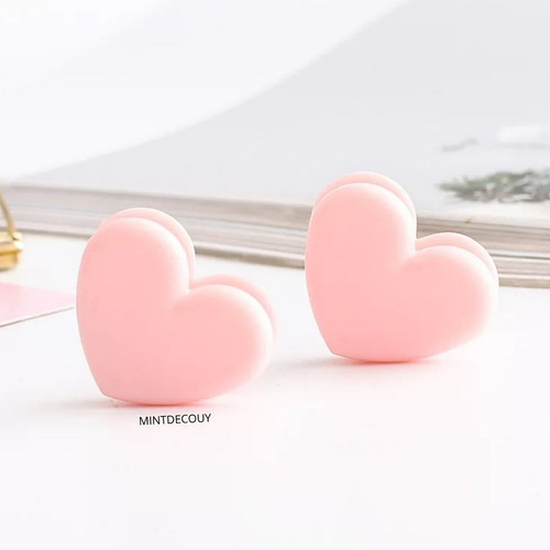 Imagen 2 de 4 de Set De 10 Clips Corazón Manualidades Scrap Decoración