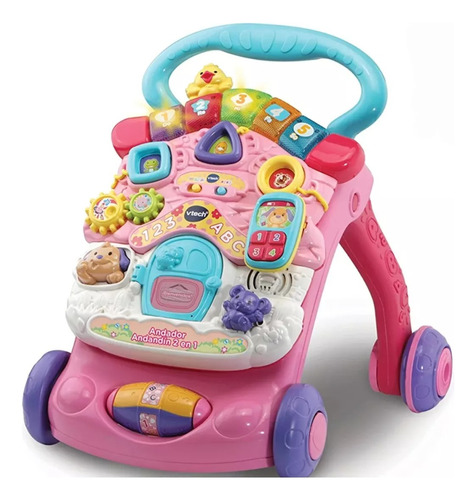 Andador Interactivo Caminadora Musica Vtech Panel Actividad Color Rosa