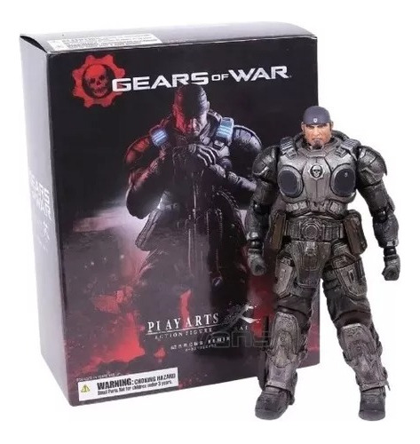 Figura Marcus Fenix Gears Of War Bootleg Play Arts 27cm