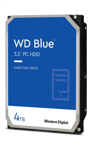 Western Digital Wd Blue Pc Disco Duro Interno Hdd De 4 Tb -