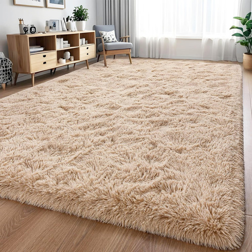 Tapete Quarto 2,00 X 2,50 Sala Grande Felpudo Peludo Comprimento 2 M Cor Bege Largura 2.5 M