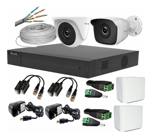 Combo Hikvision - Hilook Dvr 1080p 4 Ch + 2 Cámaras 1080p