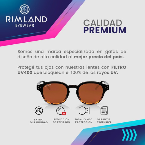 Imagen 5 de 8 de Anteojos De Sol Lentes Sol Rimland Lips Carey