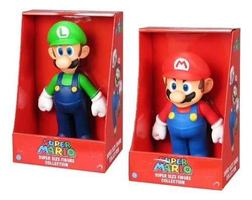 Kit Com 2 Bonecos Grandes Do Super Mario Bros A Sua Escolha