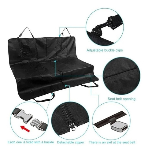 Imagen 2 de 4 de Lona Funda Manta Protectora Cubre Asiento Auto Para Perros
