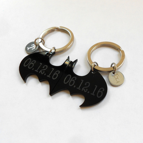 Llaveros Personalizados Para Parejas Batman Regalos Novios