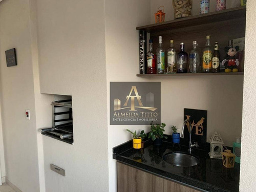 Alphaville Empresarial. Apartamento Mobiliado Com Sala Estendida. E Vista Para O Alpha Plus. - Ap2556