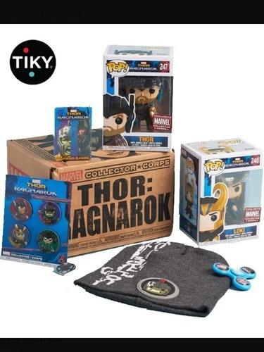 Thor Ragnarok Collector Corps Funko Pop Completa Nueva Loki 