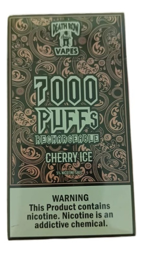 Vape Miel Death Row 7000 Puffs Sabores Surtidos 10 Pz