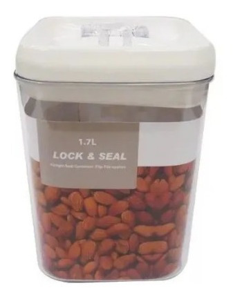 Imagem 3 de 5 de Kit 4 Potes Hermeticos Grandes 1x 2,3l + 2x 1,7l + 1x1 Litro