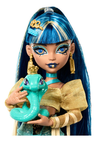 Muñeca Monster High Cleo De Nile Con Mascota Cobra Hissette