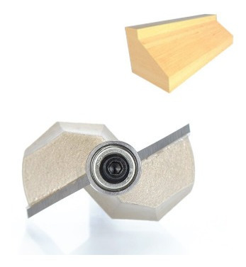 Fresa Chanfro 45 Graus C/ Dois Cortadores 6mm X 3/4 ( Widea)