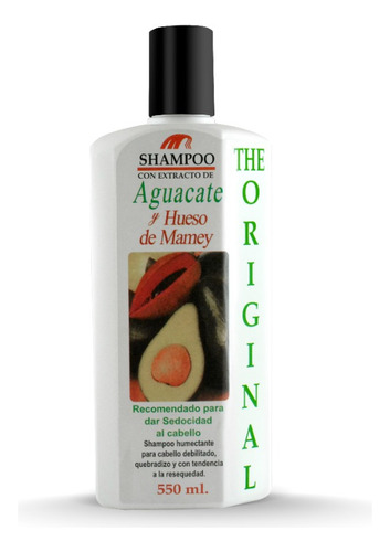 Shampoo Con Extracto De Aguacate, Hueso De Mamey 2pzas