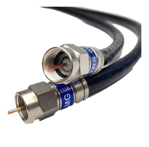 Cable Coaxial Rg-6 Con Campanas - 25 Metros