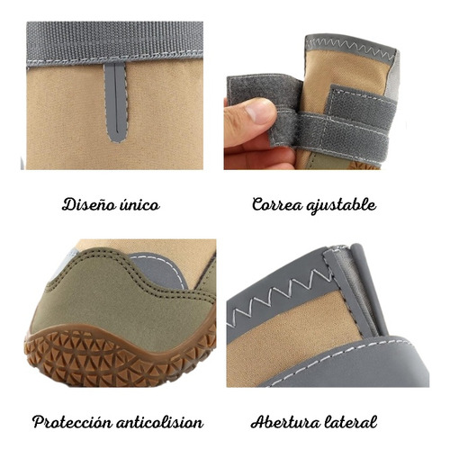 Botas Para Perro Antideslizantes Y Transpirables Reflectante