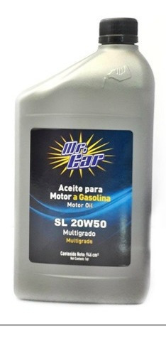 Aceite Mineral 20w50 Mr Car Tienda Fisica