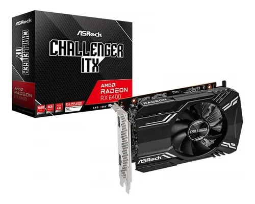 Y*G様 RADEON RX 6400、RX 480 2台セット ジャンク品 Placa de Vídeo ASRock Radeon RX 6400 4GB GDDR6 8K HDMI DP