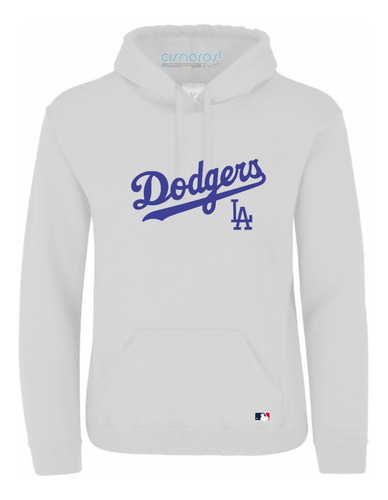 Sudadera Dodgers Los Angeles Mlb  Beisbol Blanca