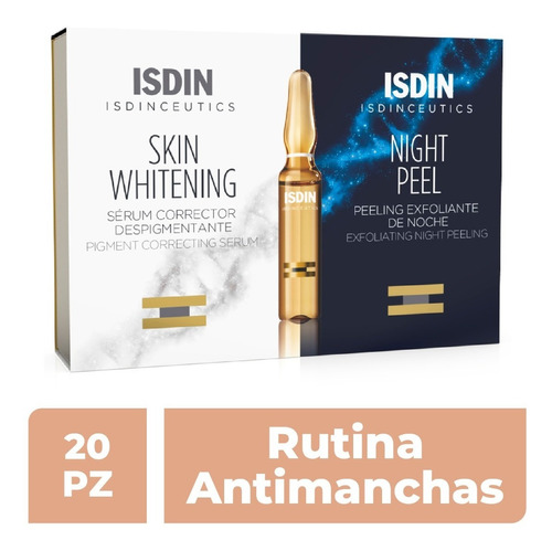 Isdinceutics Skin Whitening & Night Peel Ampolleta 10+10x2ml