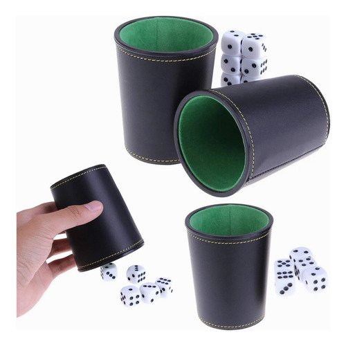 Juego De Mesa Juego De 4 Cachos De Eco Cuero Negro