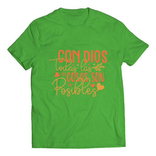 Playera Niño(a) Con Dios Es Posible Religiosa Crist