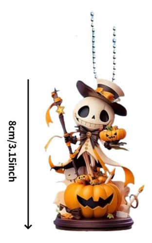 Llavero Con Colgante De Halloween Para Coche Y Espejo Retrov